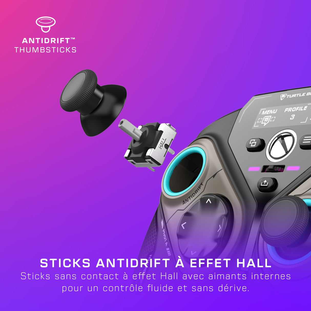 Manette intelligente sans fil - TURTLE BEACH - TBS-0120-05 - Stealth™ Pivot - 2,4GHz ou Bluetooth - Noir