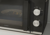 Micro-ondes CANDY Moderna CMW20TNMB 700 W 20L Noir - Fonction Décongélation - Plateau Tournant en Verre - 6 Niveaux de Puissance