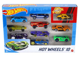 Hot Wheels - Coffret De 10 Véhicules - Coffret Petites Voitures - 3 ans et + 54886