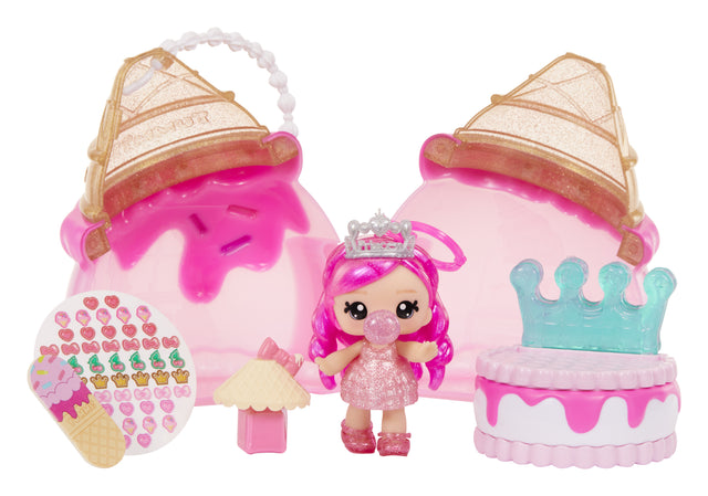 Yummiland Beauty Bag Playset + Lip Gloss Doll - Ice Cream Beauty Bag