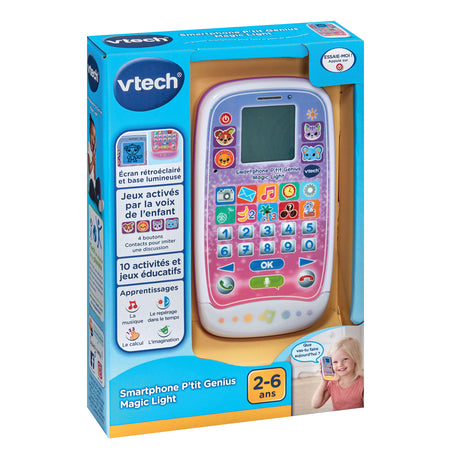 VTECH SMARTPHONE P'TIT GENIUS MAGIC LIGHT ROSE