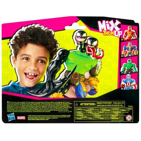 MixMashers Venom Deluxe, figurine 12 cm personnalisable a mélanger et combiner avec accessoires, Marvel, des 4 ans