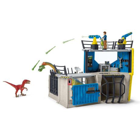 Grande station de recherche Dino, coffret de 72 pieces, jouets, Des 5 ans, Schleich 41462 Dinosaurs