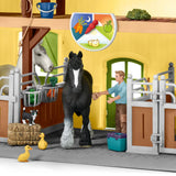 Écurie avec boxes et animaux, coffret de 82 pieces avec chevaux, Schleich 42485 Farm World, Des 4 ans