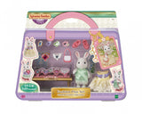 Figurines miniatures - SYLVANIAN FAMILIES - 5647 - La valisette de mode et grande soeur Lapin neige