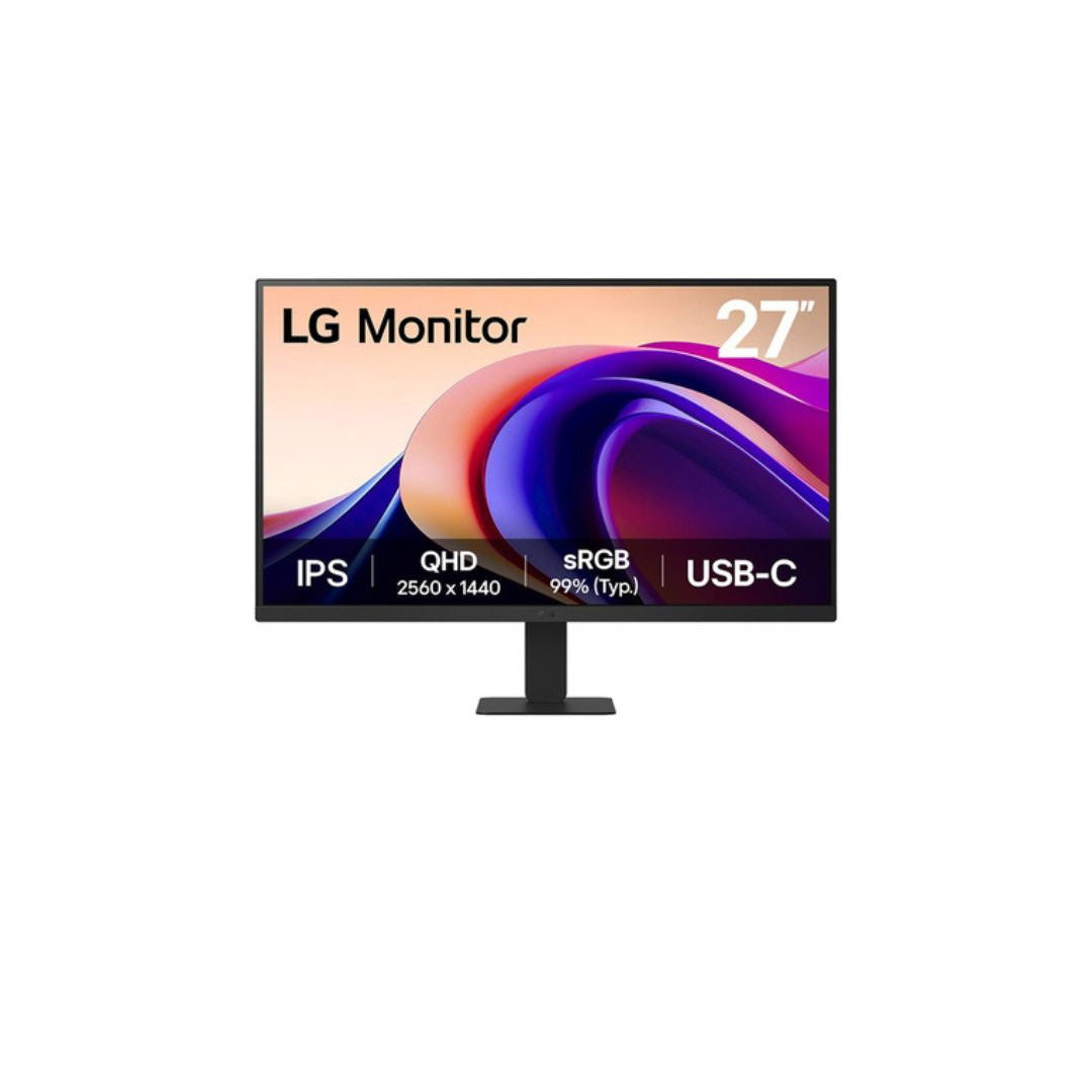 ECRAN LG 27 Noir IPS 16:9 5ms 2560x1440 100Hz 250cd/m2 HDR 10 HDMI USB Type-C S