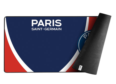 Tapis de souris gaming - KONIX - PSG - XXL 90 x 46 cm - Surface silicone 3D ultra fine - Base antidérapante en caoutchouc - Bleu