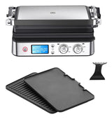 Grill multifonctions - BRAUN - Multi Grill 9 - 2000 W - 3 positions de chauffe - Noir / Acier