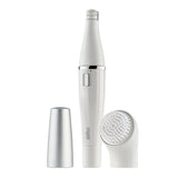 Braun FaceSpa 810 Épilateur Électrique Femme Visage et Épilation, Brosse Nettoyante, Pour Épilation et Nettoyage Du Visage