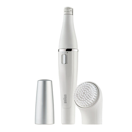 Braun FaceSpa 810 Épilateur Électrique Femme Visage et Épilation, Brosse Nettoyante, Pour Épilation et Nettoyage Du Visage