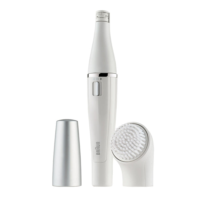 Braun FaceSpa 810 Épilateur Électrique Femme Visage et Épilation, Brosse Nettoyante, Pour Épilation et Nettoyage Du Visage