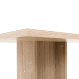 Table a manger de 2 a 4 personnes - Carrée - Classique - Décor chene - GUSTAVE - L 80 x l 80 cm
