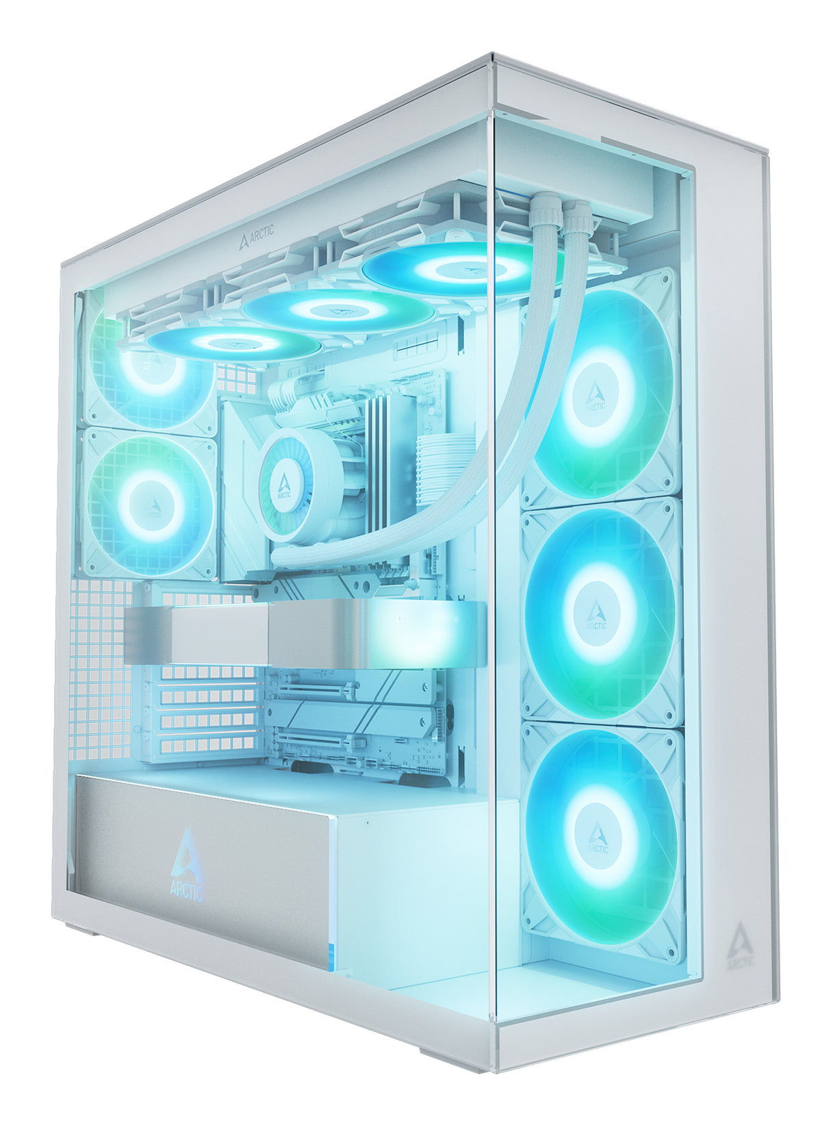 Boitier Grand-Tour E-ATX Arctic Xtender RGB avec panneaux vitrés (Blanc)