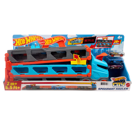 Hot Wheels - Super transporteur extensible - Circuit / Petite voiture - Des 4 ans GVG37