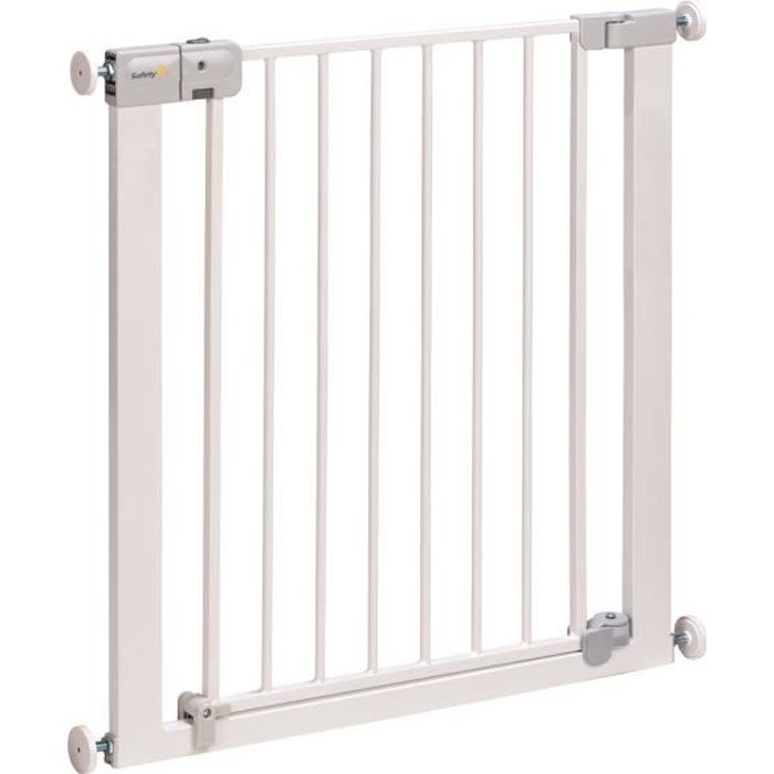 SAFETY 1ST Child Safety Gate 73-80cm, White, Metal, Auto Close, 4 Pressure Points