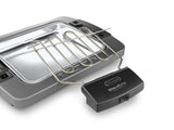 Barbecue électrique DELONGHI BQ60.X - Double grille - 1 900 W - Plateau aluminium amovible