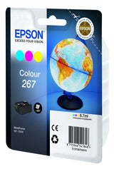 Cartouche d'encre EPSON Multipack 267 - Globe - Cyan, Magenta, Jaune - Capacité standard 200 pages
