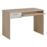 PARISOT Chambre enfant complete - Tete de lit + lit + commode + armoire + bureau - contemporain - DÈcor acacia clair et blanc -