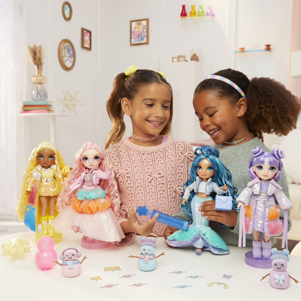 Rainbow High - Winter Wonderland - Jaune- Révele ta couleur - Créer son bonhomme de neige - Dés 4ans