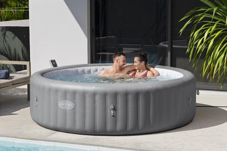 Spa gonflable BESTWAY - Lay-Z-Spa Hawaii - 236 x 71 cm - 4 a 8 places - Rond (Livré avec couverture, cartouche et diffuseur)