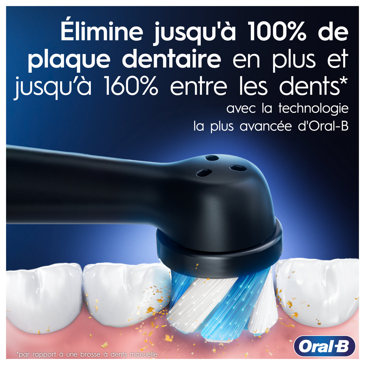 Oral-B iO 5 Lot De 2, Brosses a Dents Électriques Noire et Blanche, 2 Brossettes