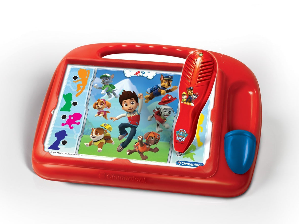 Clementoni - Pupitre Pat'Patrouille - Jeu éducatif - Découvre les formes, les couleurs, les chiffres, l'espace et les dimensions