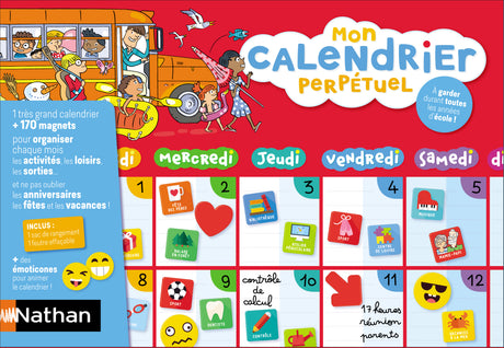 NATHAN - Mon Calendrier Perpetuel Magnétique