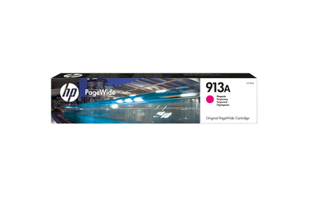 HP 913A Cartouche d'encre magenta PageWide authentique (F6T78AE) pour HP PageWide 377/452/477