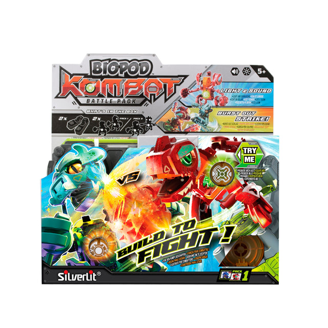 Personnage miniature - YCOO - Biopod Kombat Duo Pack édition dans sa Capsule - Effets Sonores Et Lumineux