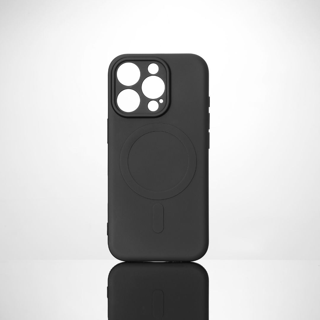 We coque de protection SILICONE APPLE IPHONE 16 PRO Noir - Compatible MAGSAFE