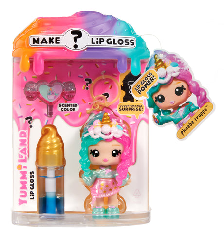 Yummiland Lip Gloss Doll - Color Change Combo - Phoebe Frappe