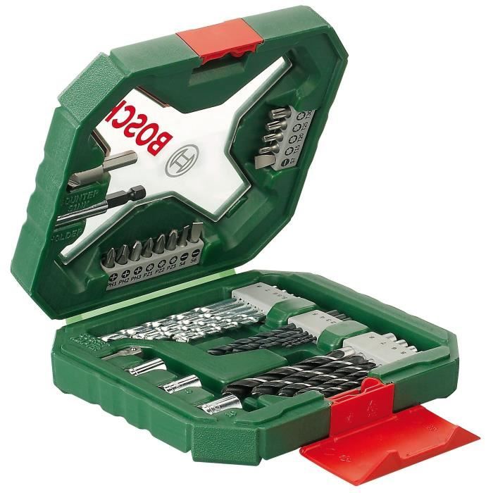 Set mixte perÁage - vissage Bosch - Coffret X-Line Classic de forets et d'embouts de vissage, 34 pieces