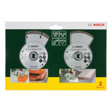 Disques diamants BOSCH pour carrelage et matÈriaux de construction - 2 disques ÿ 125mm