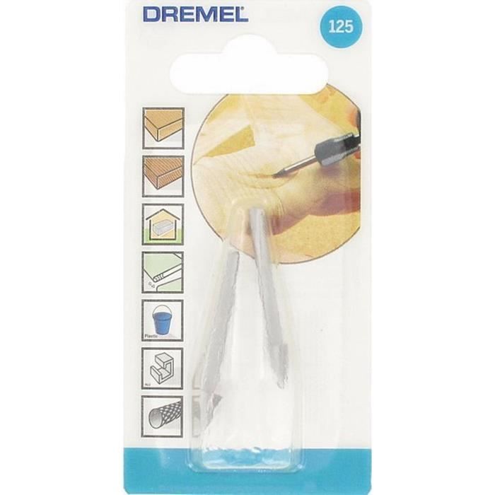 Fraises haute Vitesse - DREMEL - Lot de 2 (Acier, ÿ 6,4mm, Sculpter et Graver)