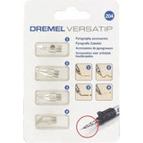 Set de 4 embouts de pyrogravure DREMEL 204 - Pour fer a souder a gaz Dremel Versatip