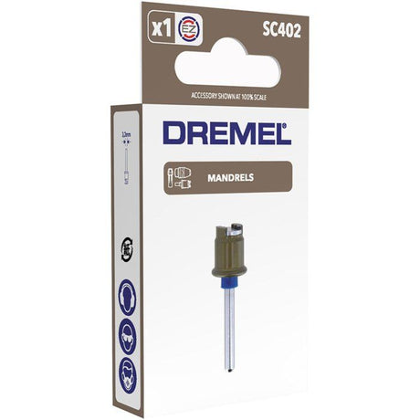 Adaptateur - Mandrin SpeedClic DREMEL S402 - Gris - Garantie 2 ans - Dimensions 18x50x100