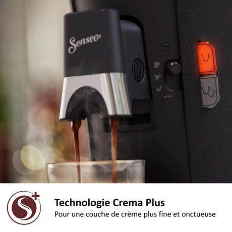 Cafetiere a dosette - PHILIPS - SENSEO - CSA240/21 - Select - Noir