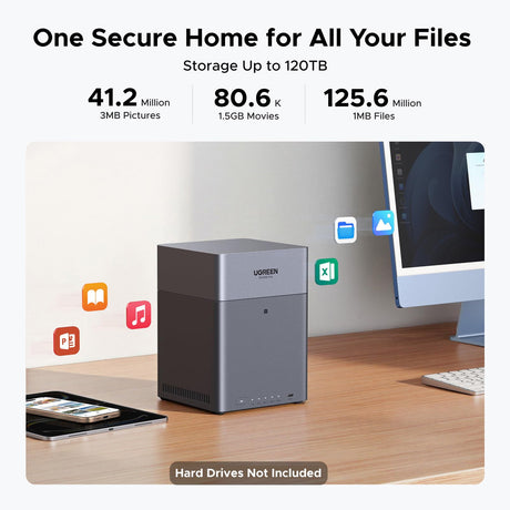Serveur NAS - UGREEN - DH4300 Plus - 4 baies - 8 Go