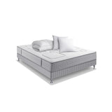 Ensemble matelas sommier 160 x 200 SIMMONS + Couette Oreillers - Hauteur 25 cm - Ressorts Sensoft - Fabriqué en France -  SW3