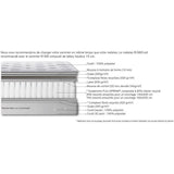 Ensemble matelas sommier 160 x 200 SIMMONS cm (Sommier 2x80) Hauteur 26 cm - Ressorts ensachés Fullspring - Fabriqué en France R-SW3