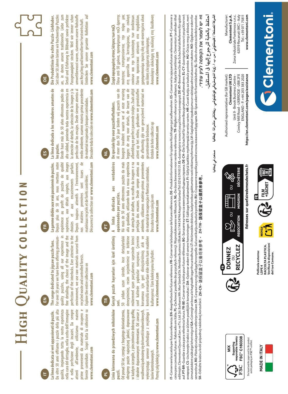 CLEMENTONI - Compact 1000 pieces - Toy Story