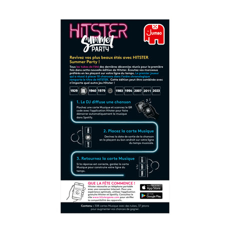 Hitster Summer - Jeu de société - DUJARDIN -  a partir de 16 ans - Ambiance - 2 joueurs ou plus