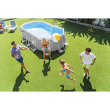 Kit Piscine hors sol tubulaire INTEX - Pris Frame - 503 x 274 x 122 cm - Ovale (Pompe, bâche, tapis de sol et échelle) - 26796NP