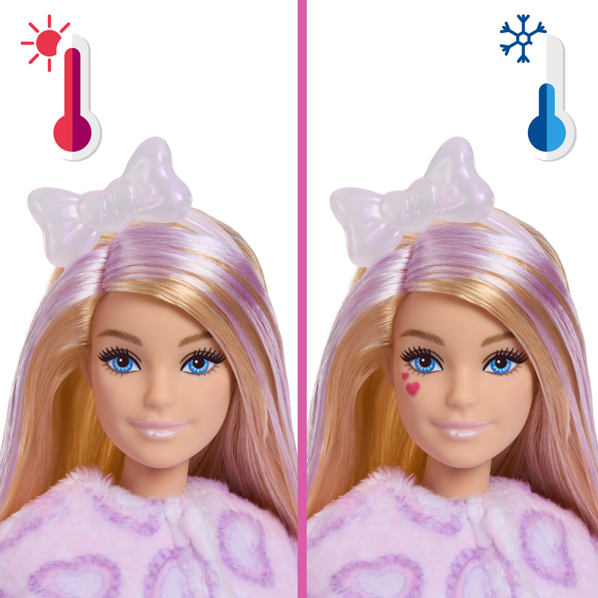 Cutie Reveal - Chat mauve - Barbie - JJP64