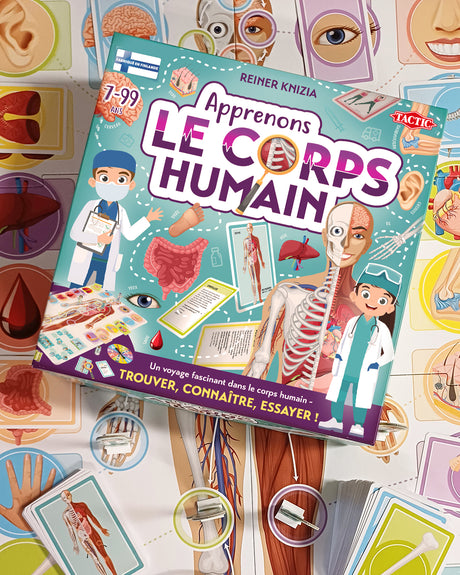 Apprenons le corps humain - Jeu éducatif - TACTIC - 2 joueurs et plus - Des 7 ans
