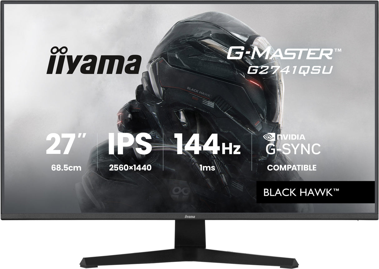 Ecran 27" Iiyama G-Master Black Hawk G2741QSU-B1 Quad HD 144Hz (Noir)