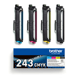 Pack 4 toners Brother TN-243CMYK - Impression jusqu'a 1 000 pages