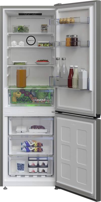 Réfrigérateur combiné - BEKO Série bPro 500 - B5RCNA346HG - 2 portes - 301 L - Classe C - 59,5 x 66,5 x 179,6 cm - Manhattan Grey