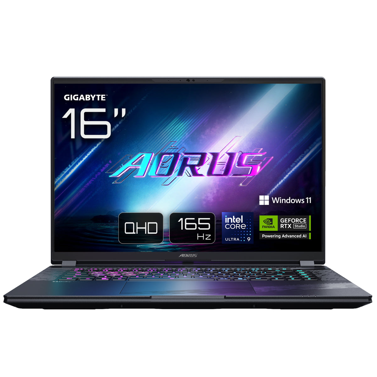 Pc Portable Gaming - AORUS - ELITE 16 - 16 QHD+ - 165Hz - Intel Core Ultra 9 275HX - 32Go RAM - RTX 5070 8Go - SSD 2To