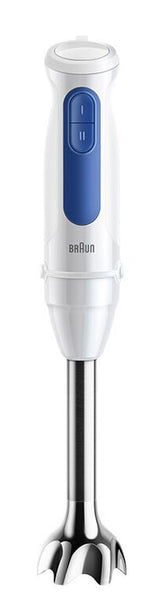 Mixeur plongeant - BRAUN - MultiQuick MQ30001M - 900 W - 2 vitesses - Blanc / Bleu